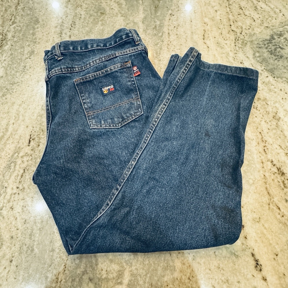 LAPCO FR 42x31 Jeans Fire Resistant Workwear Cat 2 2112 Utility STAINED